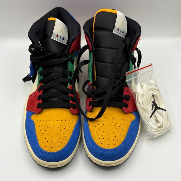 NIKE AIR JORDAN 1 Mid SE Fearless Blue The Great CU2805-100 Men’s Size 10 NWT - Picture 4 of 12